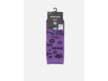 Носки мужские DIWARI Happy, размер 29, 174 фиолетовый 22С-32СП