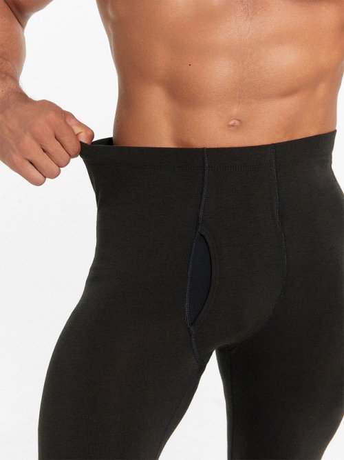 Прилегающие кальсоны "термо" черного цвета, фото 5 из 21