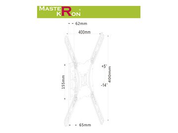 Кронштейн для ТВ MASTERKRON PLA 27-440