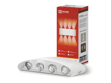 Светильник уличный INhome ДБУ TWIN-1030WH 10Вт 3000К 220х80 белый IP54