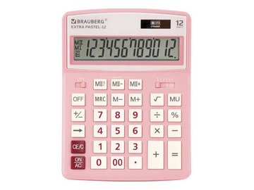 Калькулятор BRAUBERG Extra Pastel-12-PK 250487 (розовый)
