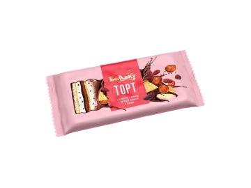 Торт с творогом, изюмом, орех Беллакт 24% 200 г