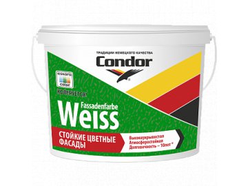 Краска CONDOR Fassadenfarbe Weiss (3.75кг)
