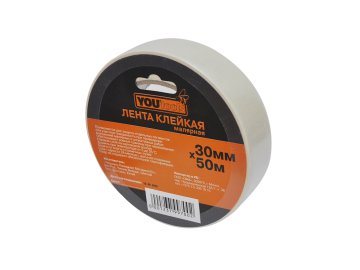 Лента клейкая малярная YOURTOOLS 30 ммх50 м