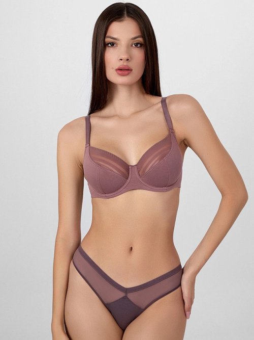 Бюстгальтер женский коричневый, фото 2 из 6