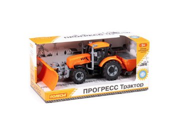 Трактор Полесье Прогресс Снегоуборочный 91772 (оранжевый)