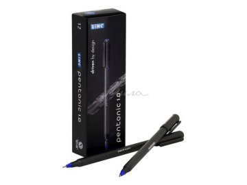 Ручка шариковая LINC PENTONIC SILVER со сменным стержнем, узел-игла 1 мм, линия письма 0.5 мм, синяя. арт. 7024- в Могилеве Мила