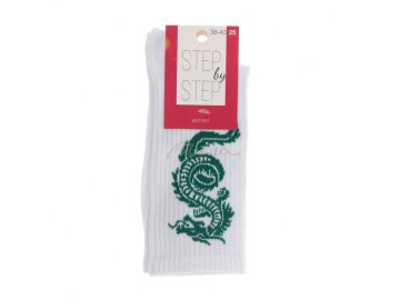 Носки женские STEP by STEP Дракон белый р.25 арт.НЖ 9024-40