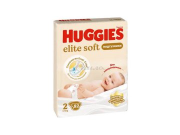 Подгузники детские HUGGIES Elite Soft (4-6 кг), 82 шт