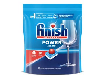 Таблетки для ПММ FINISH Powerball Power AIO (70 шт)