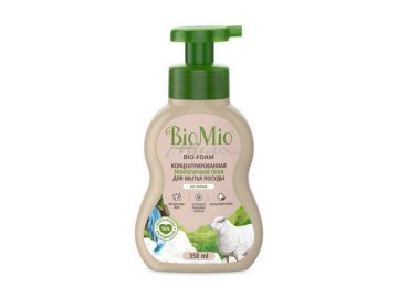 Мила акции Сенно - Пена для мытья посуды BIOMIO Bio-Foam с экстрактом хлопка, 350 мл