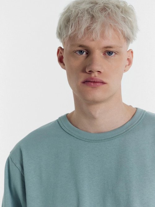 Футболка мужская в синем оттенке, фото 5 из 6