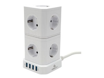 Сетевой фильтр Cablexpert TWR-9-U4-W-2