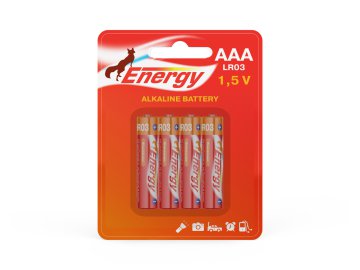 Батарейки Energy-LR03/AAA-BL-4 LR03/AAA, 4шт