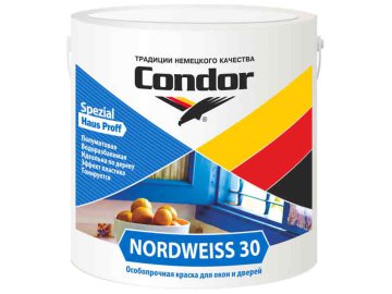 Краска CONDOR Nordweiss 30 (850г, белый)