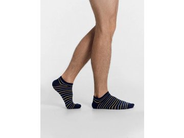 Носки мужские темно-синие с рисунком в виде полосок в Лепеле Марк Формель