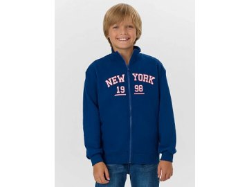 Толстовка для мальчиков синяя на молнии Марк Формель