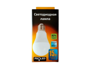 Лампа светодиодная Proled A65 15W 4000K E27