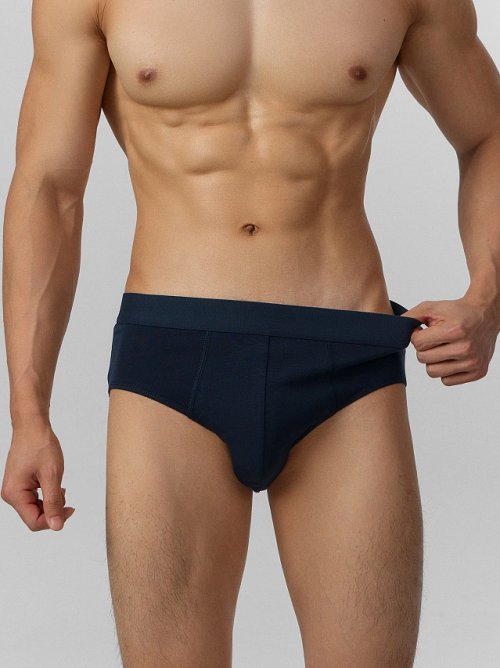 Мужские трусы-плавки темно-синего цвета, фото 3 из 21