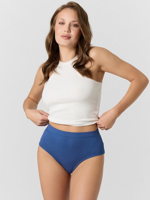 Трусы женские макси синие, фото 1 из 24