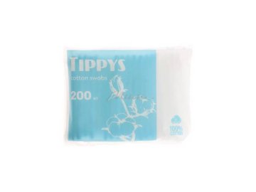 Палочки ватные TIPPYS в полиэтилене, 200 шт