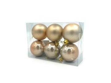 Набор шаров 6см 6 шт Калядны час EcruHZ-4173 Ома