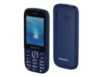 Кнопочный телефон Maxvi K20 (синий) на акции в магазинах 5 элемент