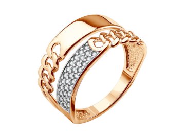 Кольцо декоративное TALANT, красное золото 585 проба