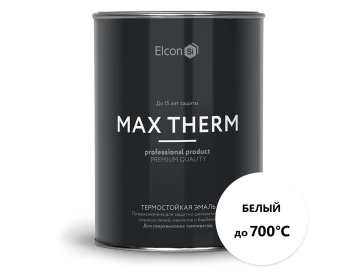 Эмаль ELCON термостойкая белая 0,8кг