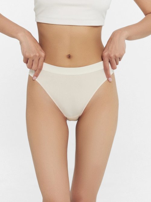 Трусы женские мультипак (2 шт.) в бежевом цвете, фото 2 из 27