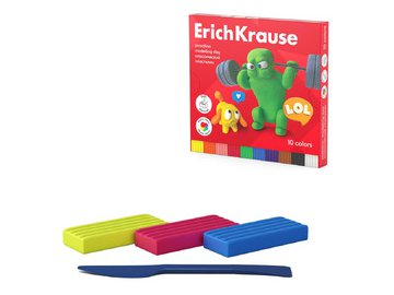Пластилин Erich Krause Jolly Friends 61346 (10 цв)