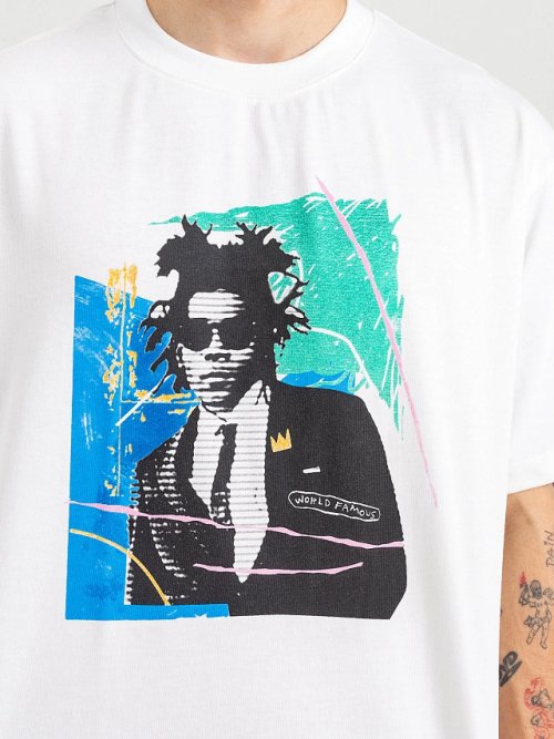 Футболка оверсайз мужская в белом цвете с принтом, фото 4 из 6