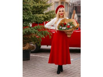 Юбка женская в клюквенно-красном цвете Марк Формель