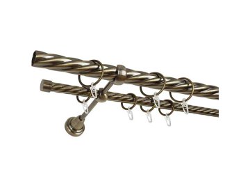 Карниз металлический DECORULE СТАМБУЛ DR_К_Ст-240_25/2P/5 золото антик на акции в магазинах Ома