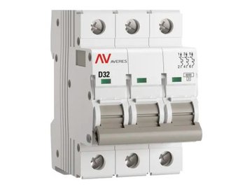 Выключатель автоматический EKF Averes AV-6 3P 32A (D) 6kA