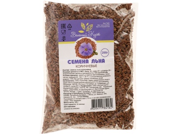 Семена льна"ЗЕЛЕНЫЙ КУСТ"(коричнев)200г Евроопт