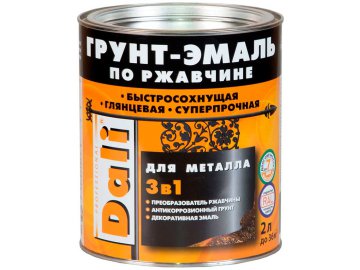 Эмаль DALI По ржавчине 3 в 1 (2л, синий)
