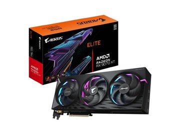 Видеокарта Gigabyte AORUS Radeon RX 9070 XT ELITE 16G GV-R9070XTAORUS E-16GD