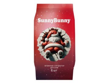 Салфетки влажные детские SUNNY BUNNY, 8 шт, арт. 21