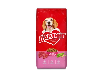 Корм для собак Дарлинг мясо,овощи сухой 2 кг
