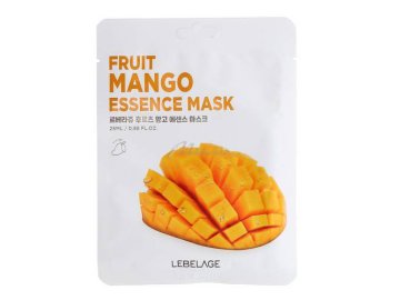 Мила акции Ветка - Тканевая маска для лица LEBELAGE Fruit Mango Essence Mask с экстрактом манго