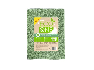 Наполнитель Eco One Тофу с ароматом зеленого чая 2,5 кг, 6 л