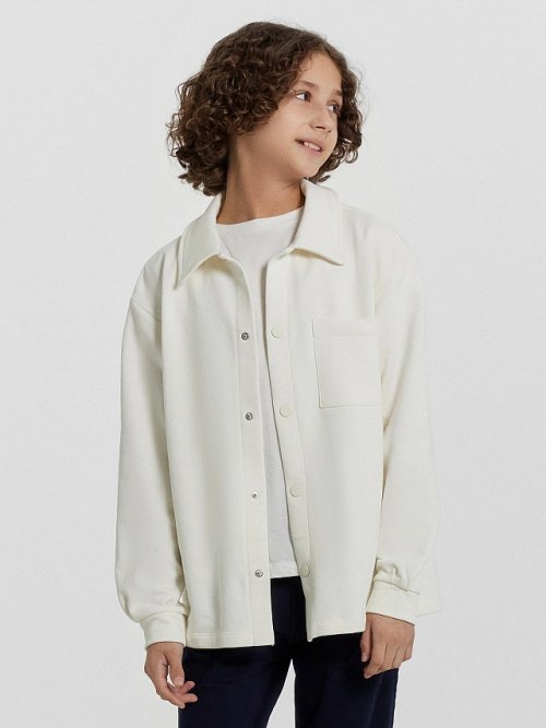 Толстовка для мальчиков кремовая, фото 1 из 6