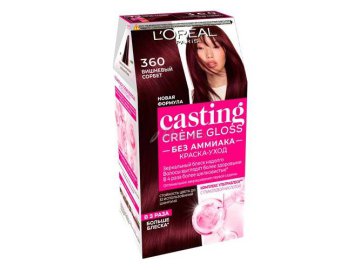 Мила акции Новолукомль - Краска для волос L'OREAL Casting Crème Gloss, тон 360 Вишневый сорбет