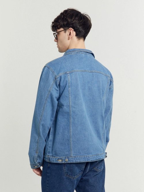 Жакет мужской джинсовый в синем цвете, фото 5 из 12