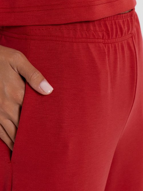 Брюки палаццо женские красные, фото 4 из 5