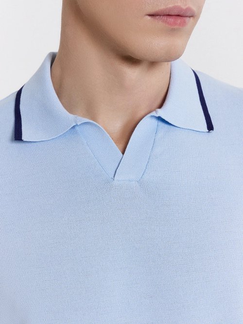 Поло мужское голубое, фото 4 из 4