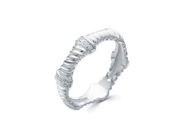 Кольцо декоративное Brilliant Style, белое золото 585 проба, вставка бриллиант