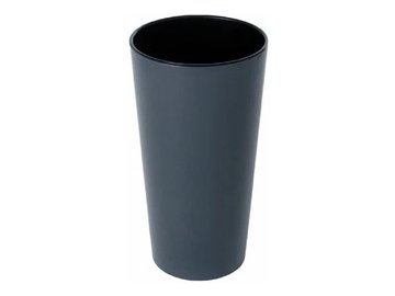 Кашпо для цветов со вставкой GARDENPLAST "КАМЕЛИЯ" 63010 графит