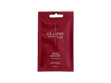 Маска GLAMMY Кератин в саше, 20 мл Мила